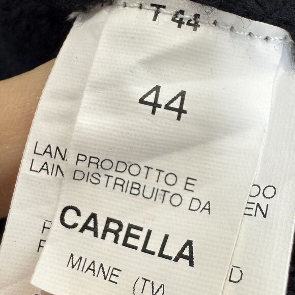 NWOT Tonet Wool Bolero Ballet Cropped Cardigan 44 Black Minimalist Preppy Y2K - Picture 5 of 6